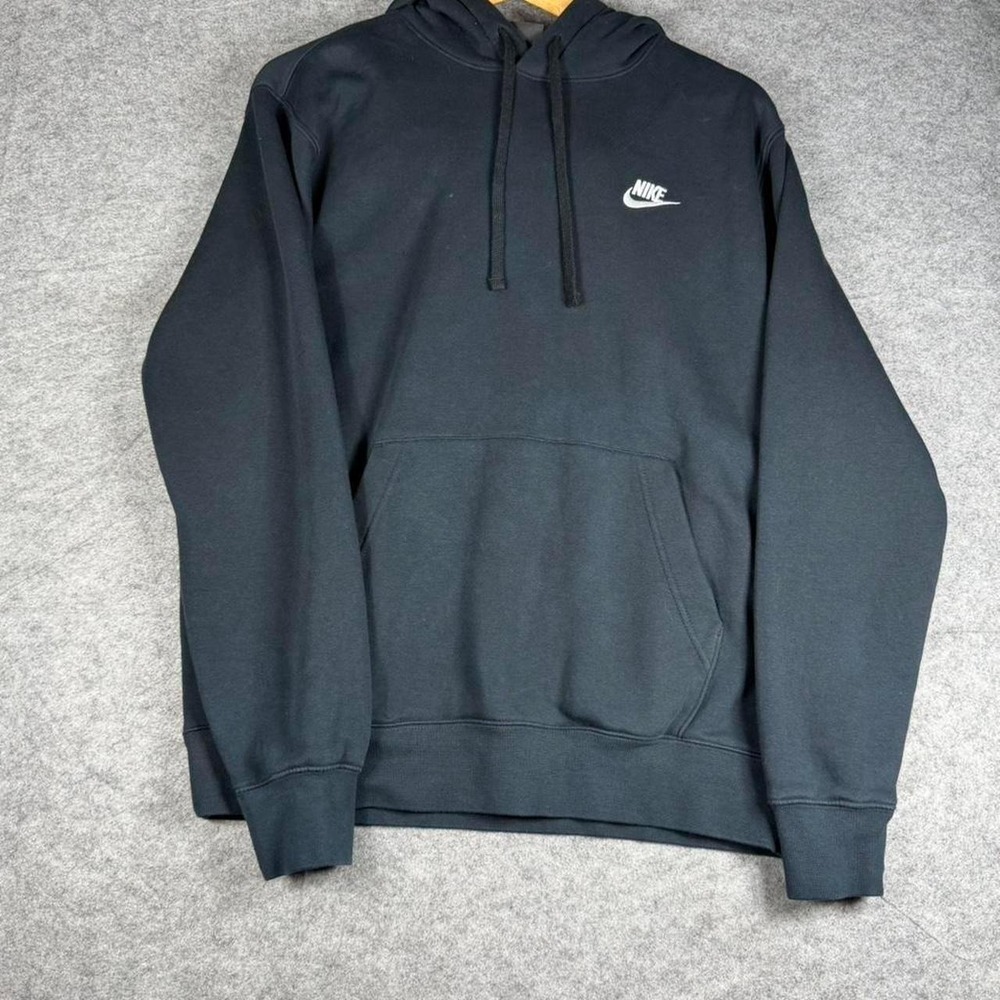 Nike Sportswear Club Fleece Pullover Hoodie Black BV2654-010 Mens Medium